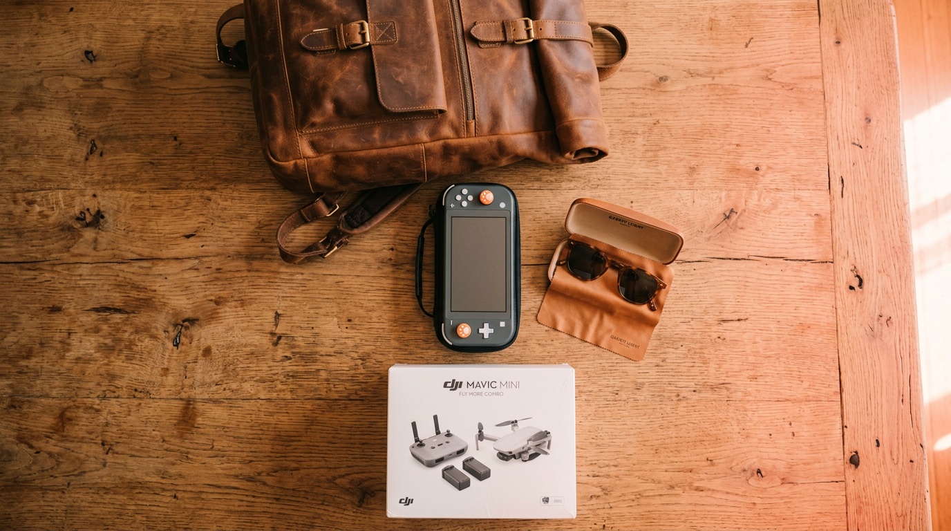 A collection of desirable items worth about $100 to start a trade-up challenge with.